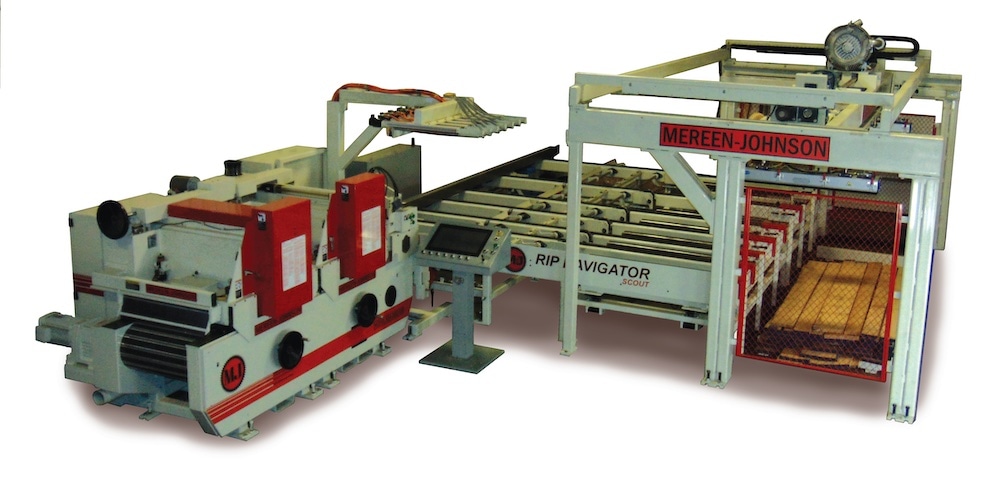 Model 524DDC/SR Edging Rip Saw with Rip Navigator Scout Optimizing System & Scout Lumber Loader